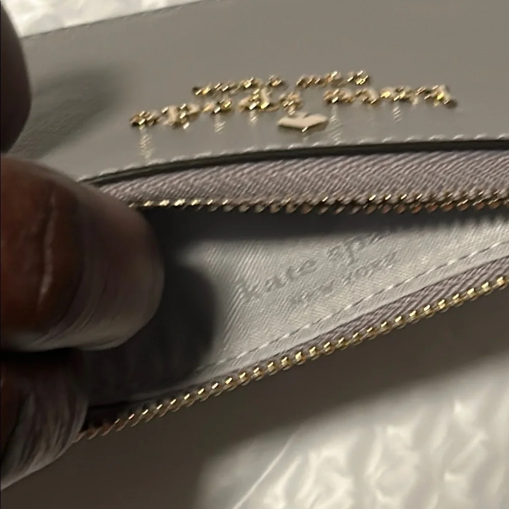 Kate Spade Gray Card Holder/ Key chain